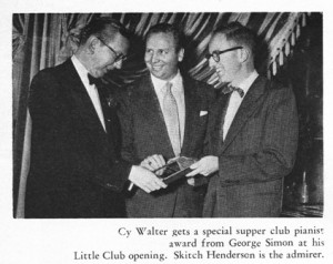 Cy gets Metronome Award, 1952