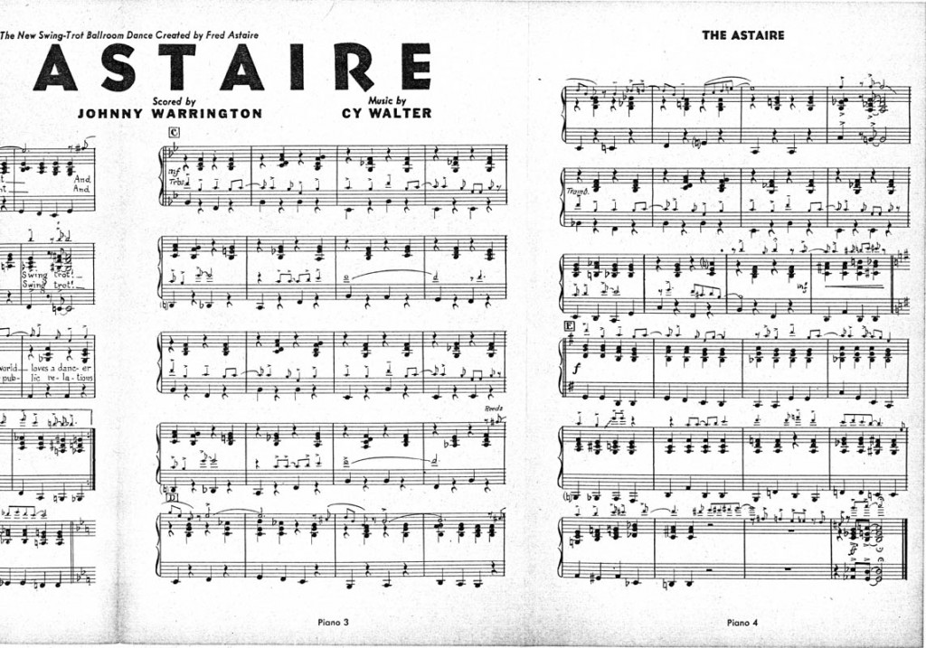 The Astaire Orchestral Score Piano Pages 3 and 4