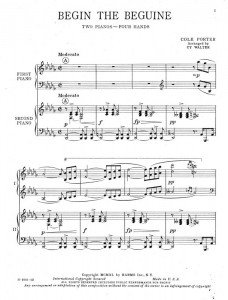 Begin The Beguine Duo Piano Published Score Page 2