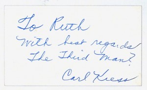 Carl Kress' Autograph