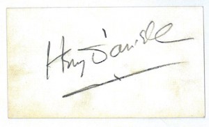 Henry Daniell's Autograph
