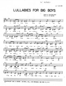 Lullabies For Big Boys Page 1