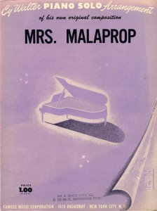 Mrs. Malaprop Cover