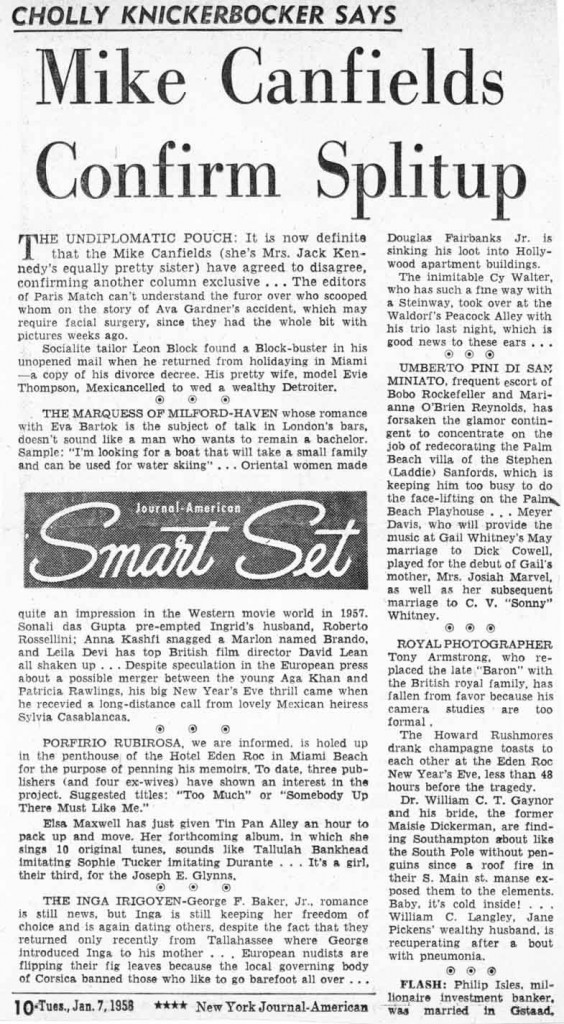 New York Journal American 01.07.1958