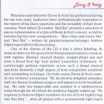 Ebony And Ivory Red Hot CD Liner Notes Page 3