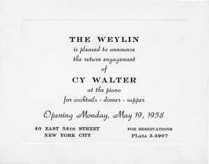 The Weylin Restaurant 05.19.1958